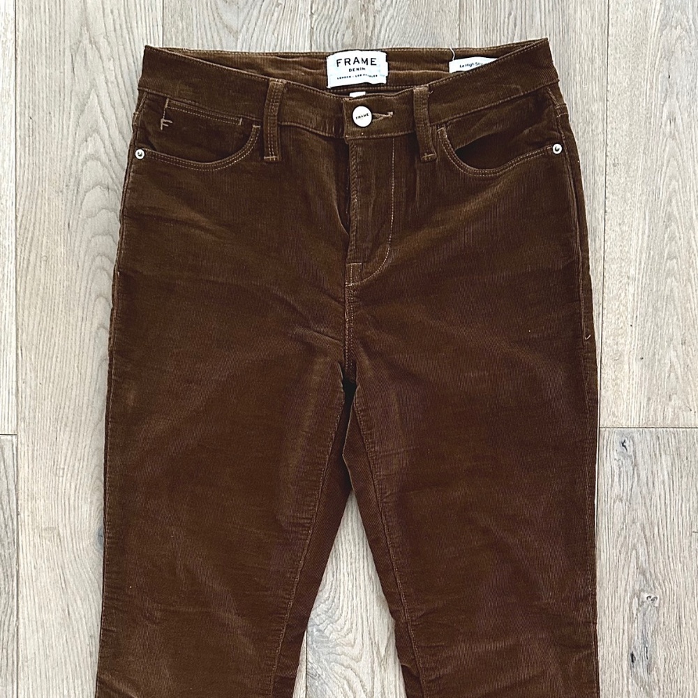 FRAME Denim Cords. Chocolate. Size 26. Cropped Bootcut. Like New!!
